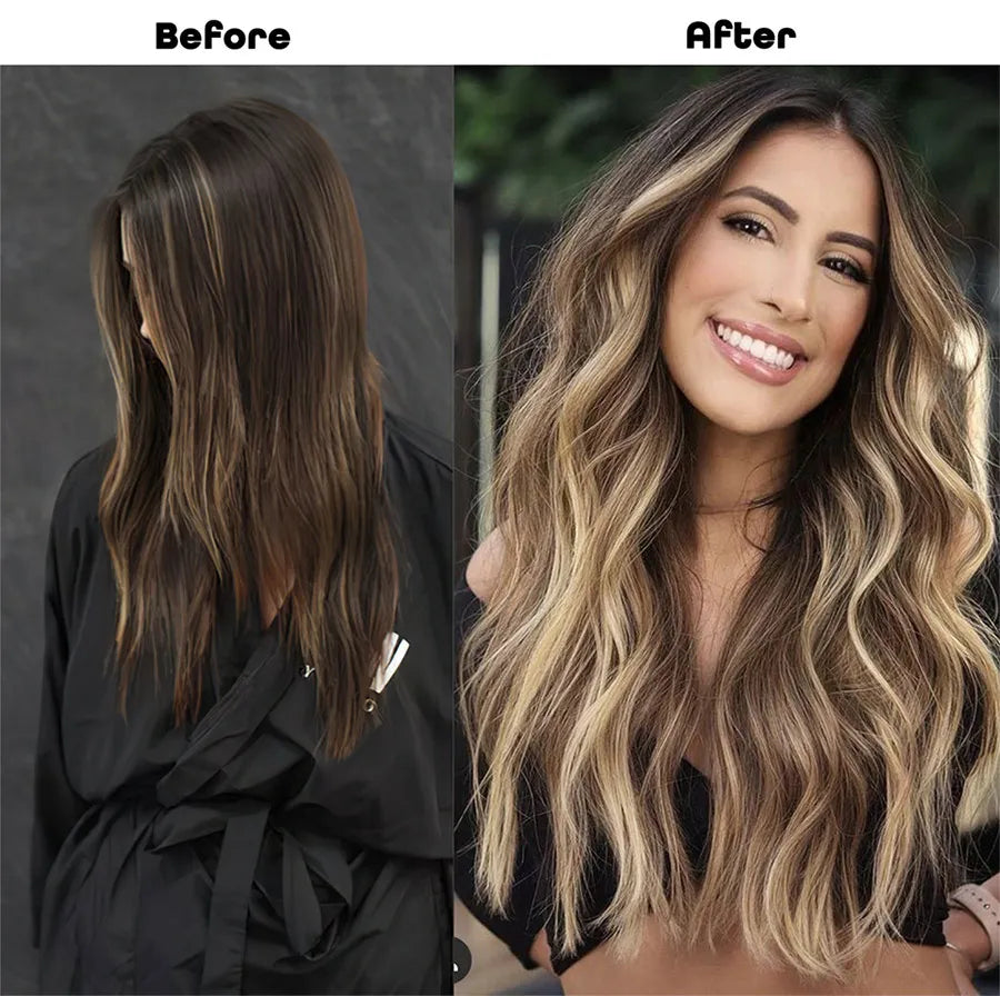 Synthetic Hair Extensions Long Wavy 4Pcs/Set Piece 11 Clip-In Hairpieces