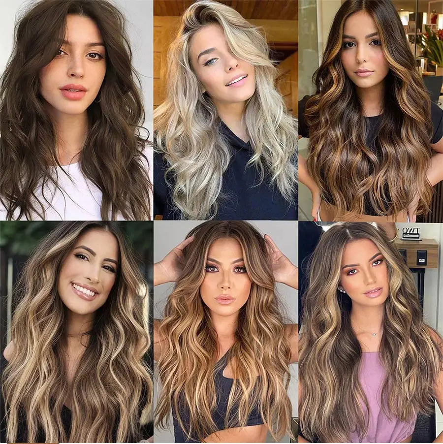 Synthetic Hair Extensions Long Wavy 4Pcs/Set Piece 11 Clip-In Hairpieces