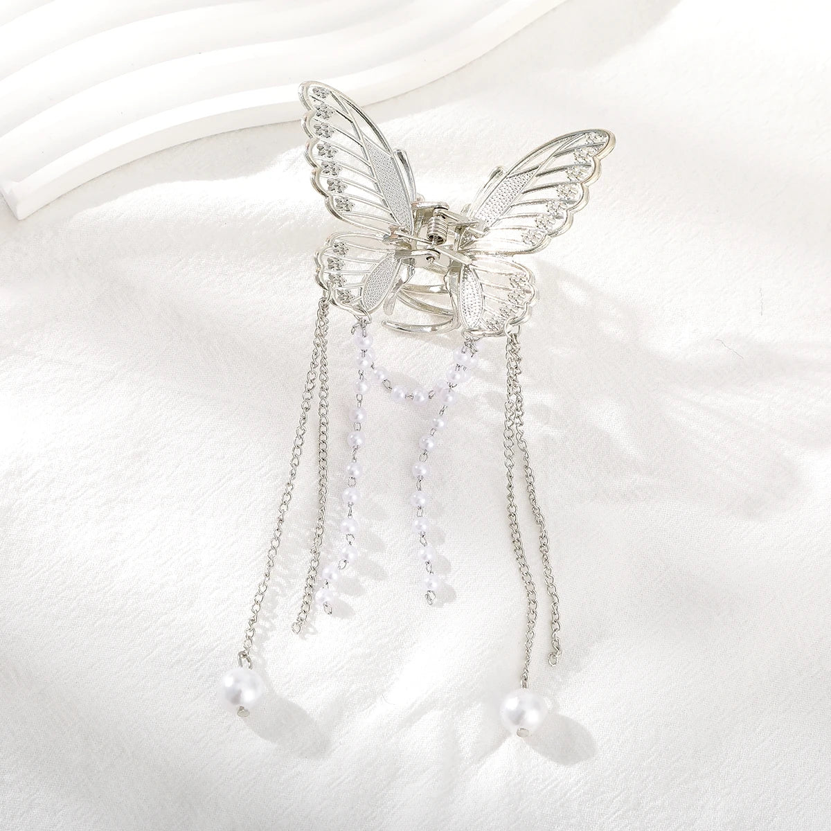 Girls Hairpin Hair Accessories Korean Butterfly Pearl Hair Clip