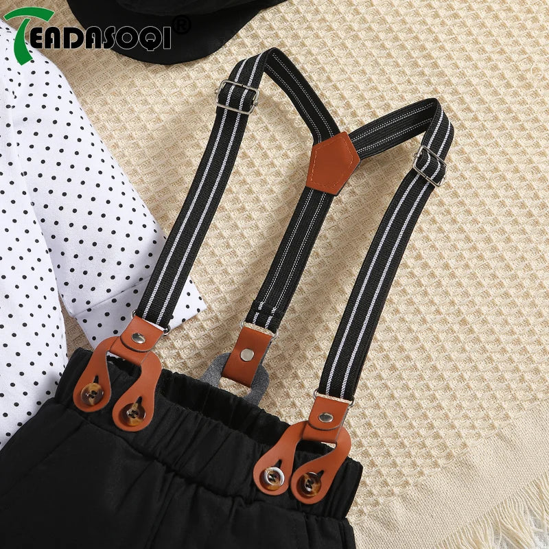 3-24M Infant Baby Boys Gentleman Kids Clothes Sets 3Pcs