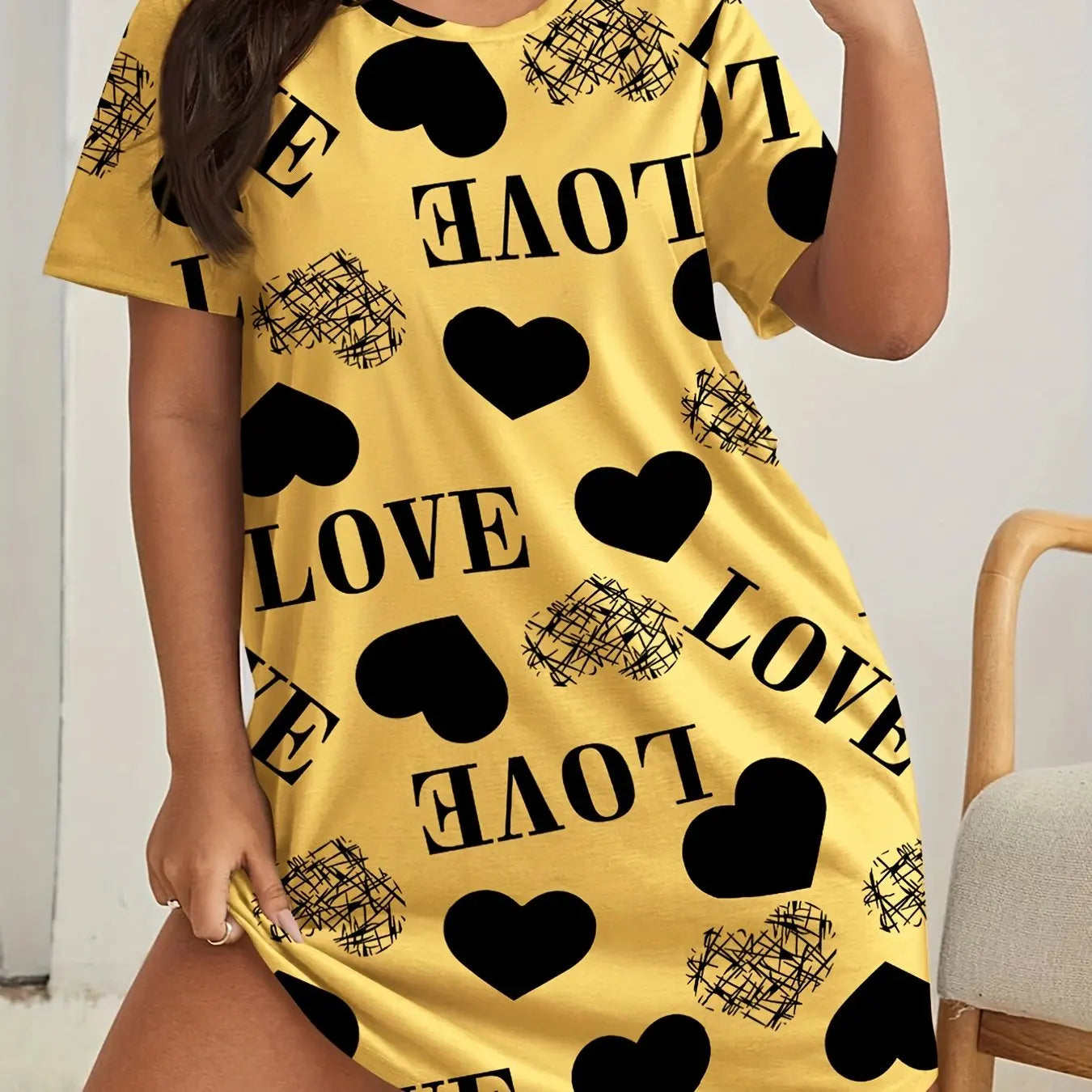 Summer Women's High Stretch Nightgowns Loose fit
