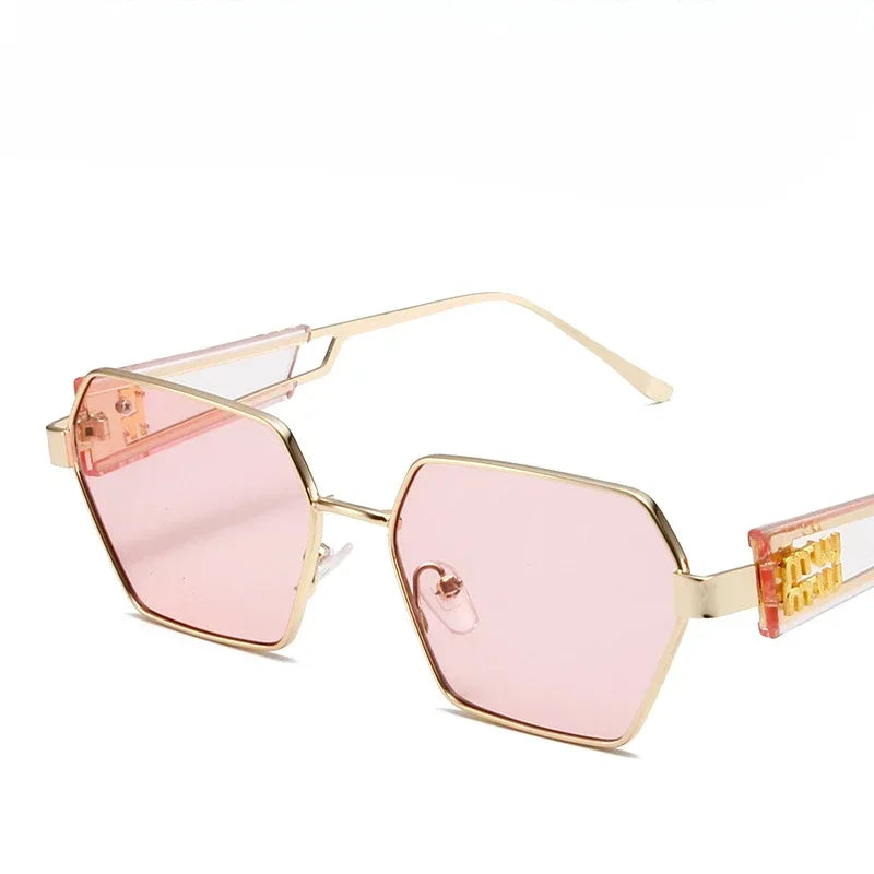 Women Metal Frame Glasses Fashion Brand Designer