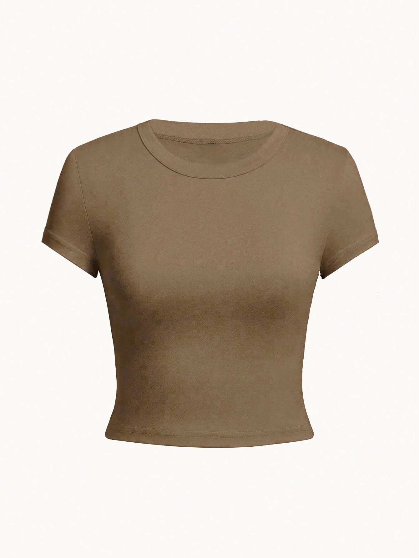 Solid Crop Tops Short