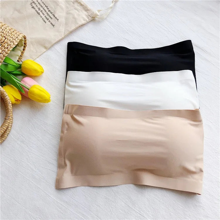 Ice Silk Strapless Bra