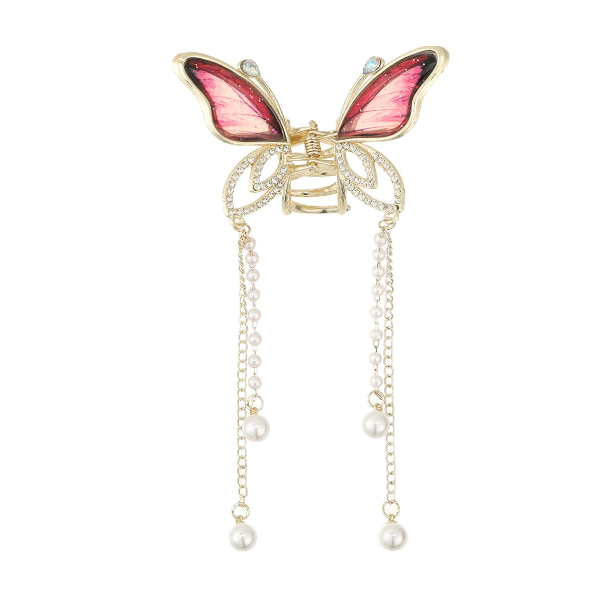 Girls Hairpin Hair Accessories Korean Butterfly Pearl Hair Clip