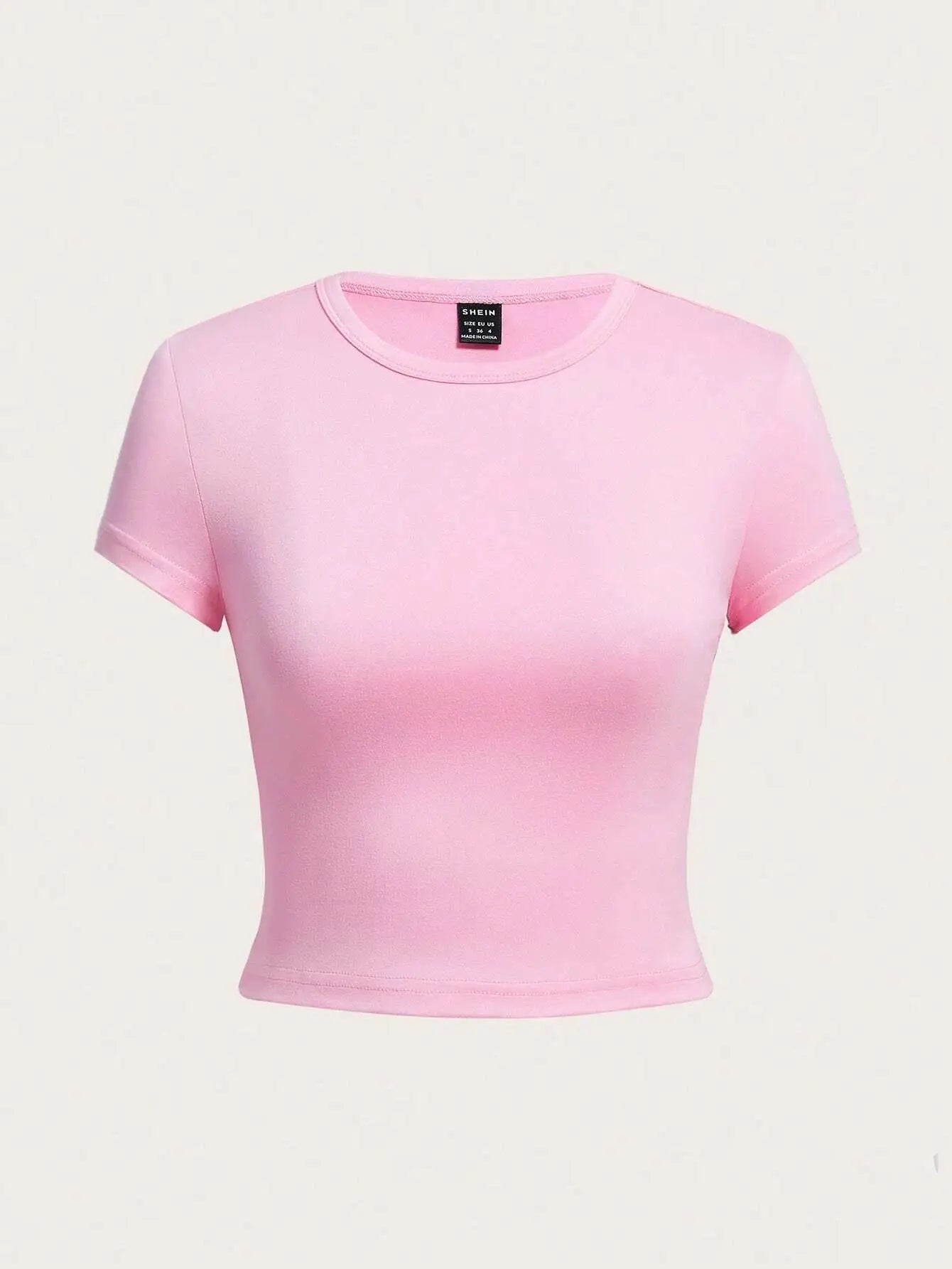 Solid Crop Tops Short