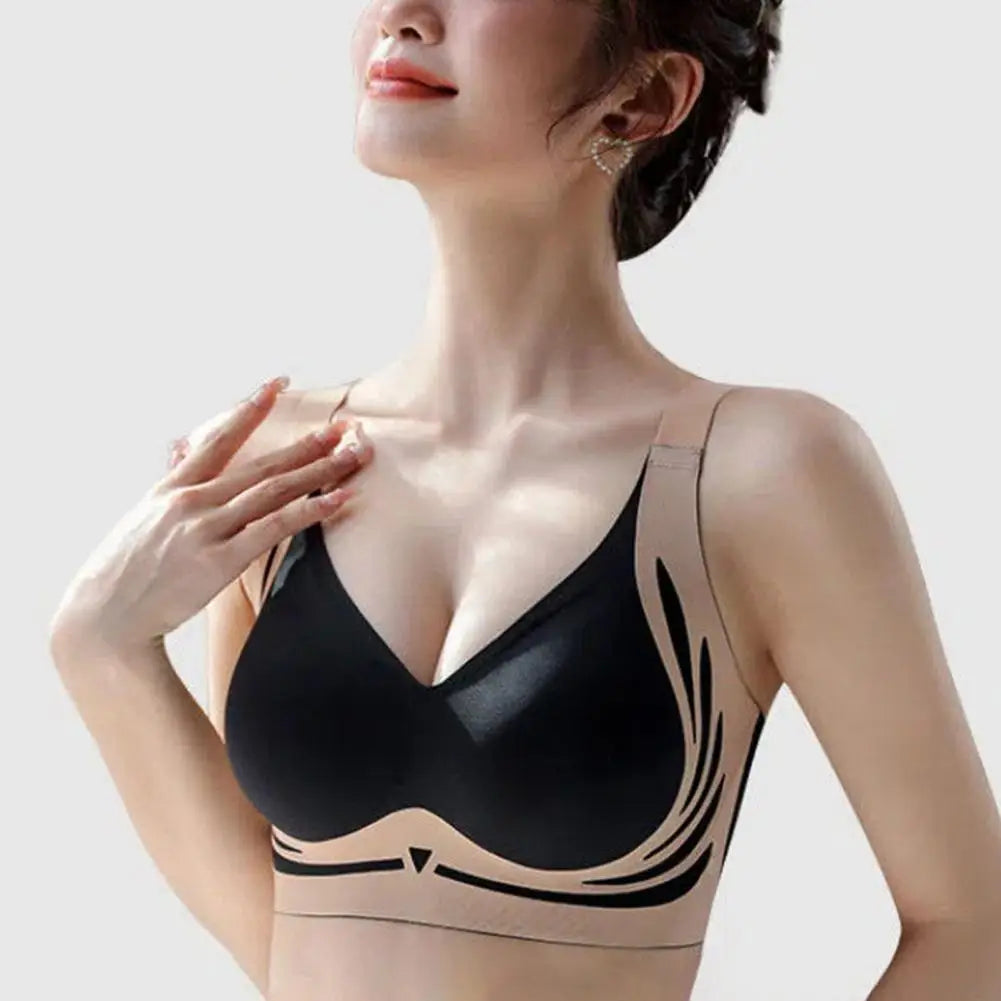 Ultimate Support Comfort Wireless Shockproof Sports Bra with Elastic Shoulder strap