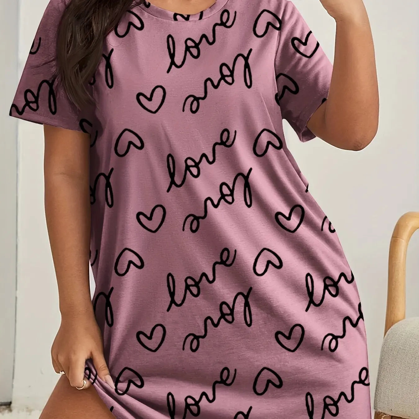 Summer Women's High Stretch Nightgowns Loose fit
