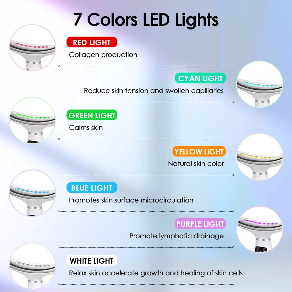 Facial Lift Electric Skin Tightening LED Beauty Device