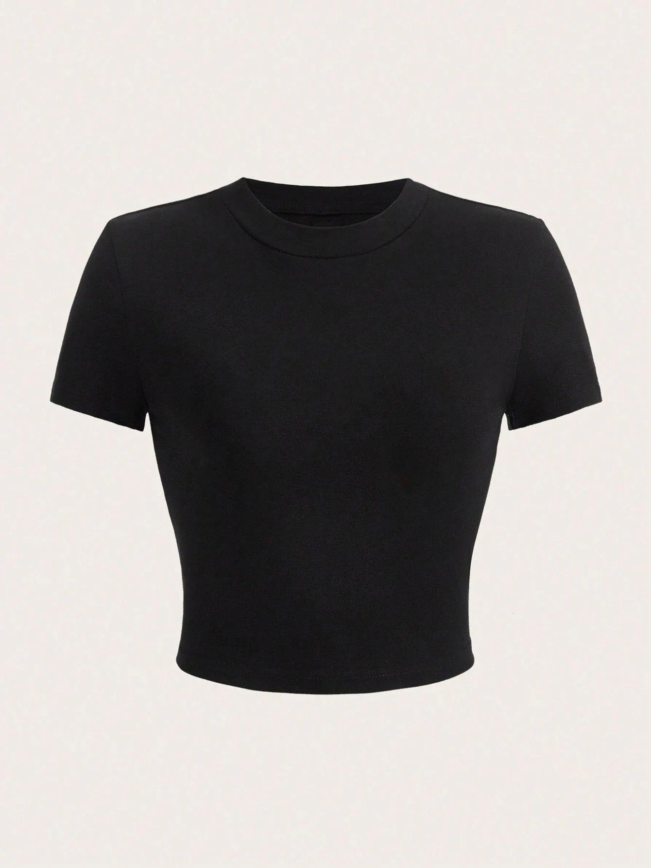 Solid Crop Tops Short