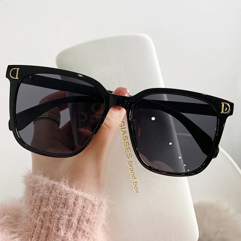 Woman Brand Designer Vintage Square Sun Glasses