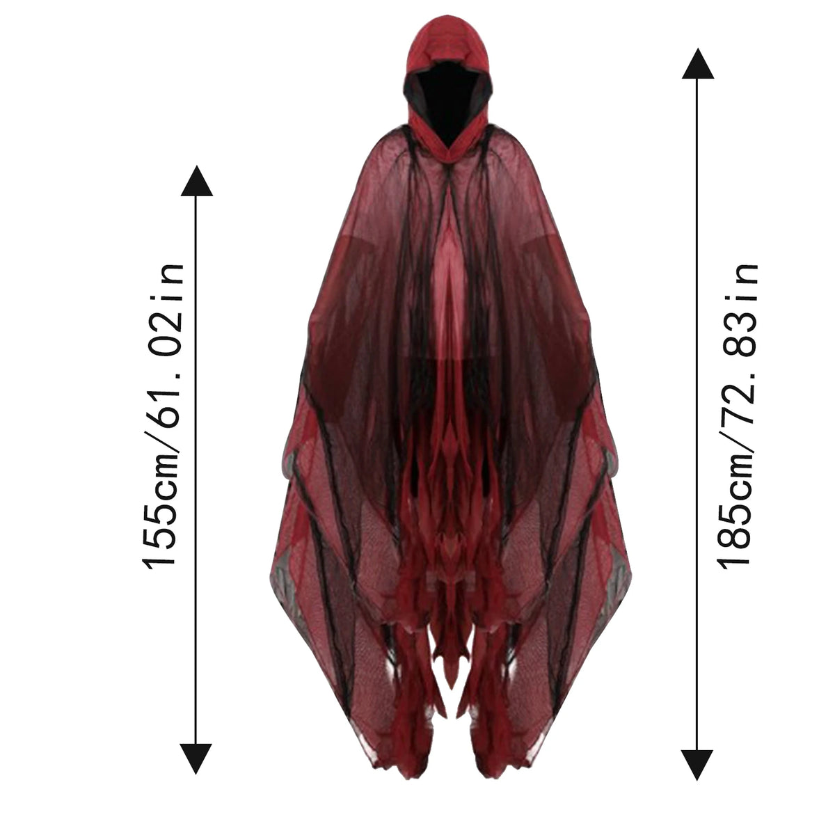 Terror Invisible Ghost Cloak Spectral Phantom Cape