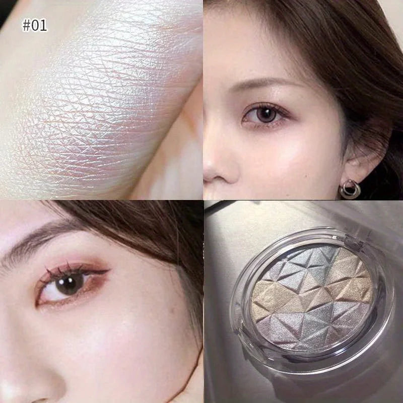 Luxe Glow Highlighter and Bronzer Palette for Face Body Long-Lasting
