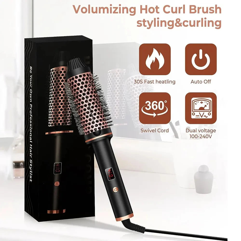 3 In 1 Ionic Heated Hair Styling Brush