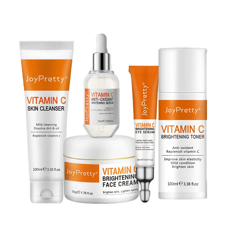 JoyPretty Vitamin C Face Skin Care Kit 5Pcs set