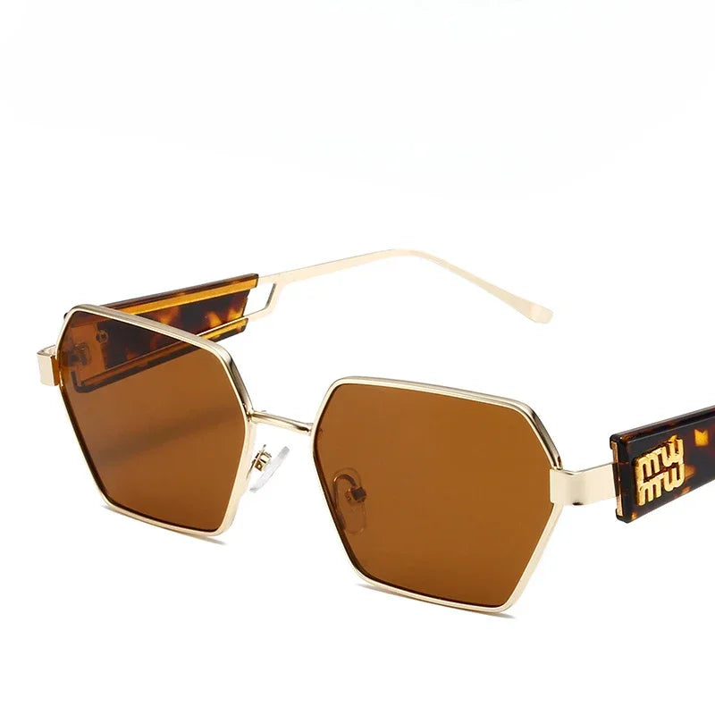 Women Metal Frame Glasses Fashion Brand Designer