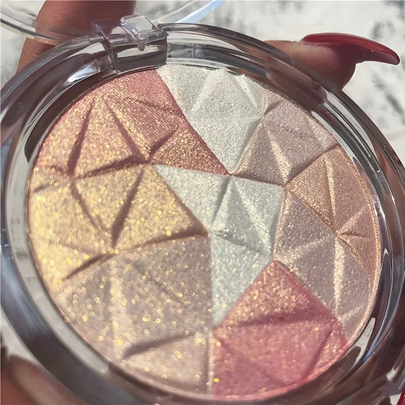 Luxe Glow Highlighter and Bronzer Palette for Face Body Long-Lasting