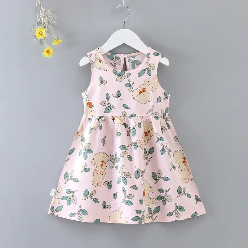 Baby Girls Summer Dress Cotton Party Sundress