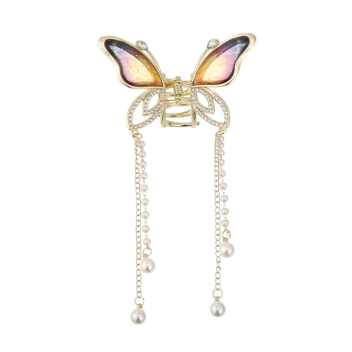 Girls Hairpin Hair Accessories Korean Butterfly Pearl Hair Clip