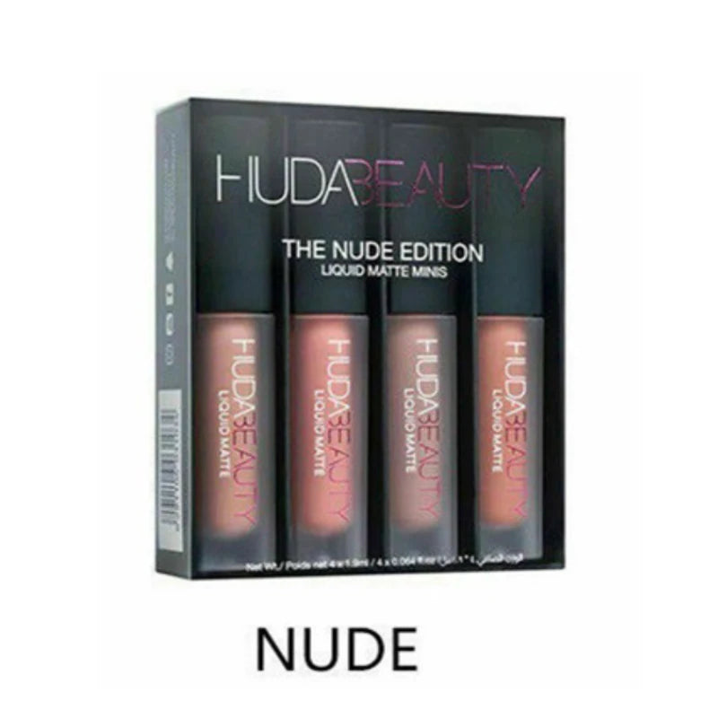 4PCS HUDA Lipsticks