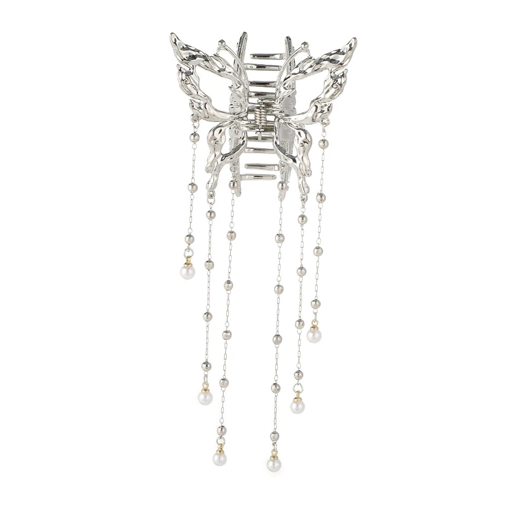Girls Hairpin Hair Accessories Korean Butterfly Pearl Hair Clip