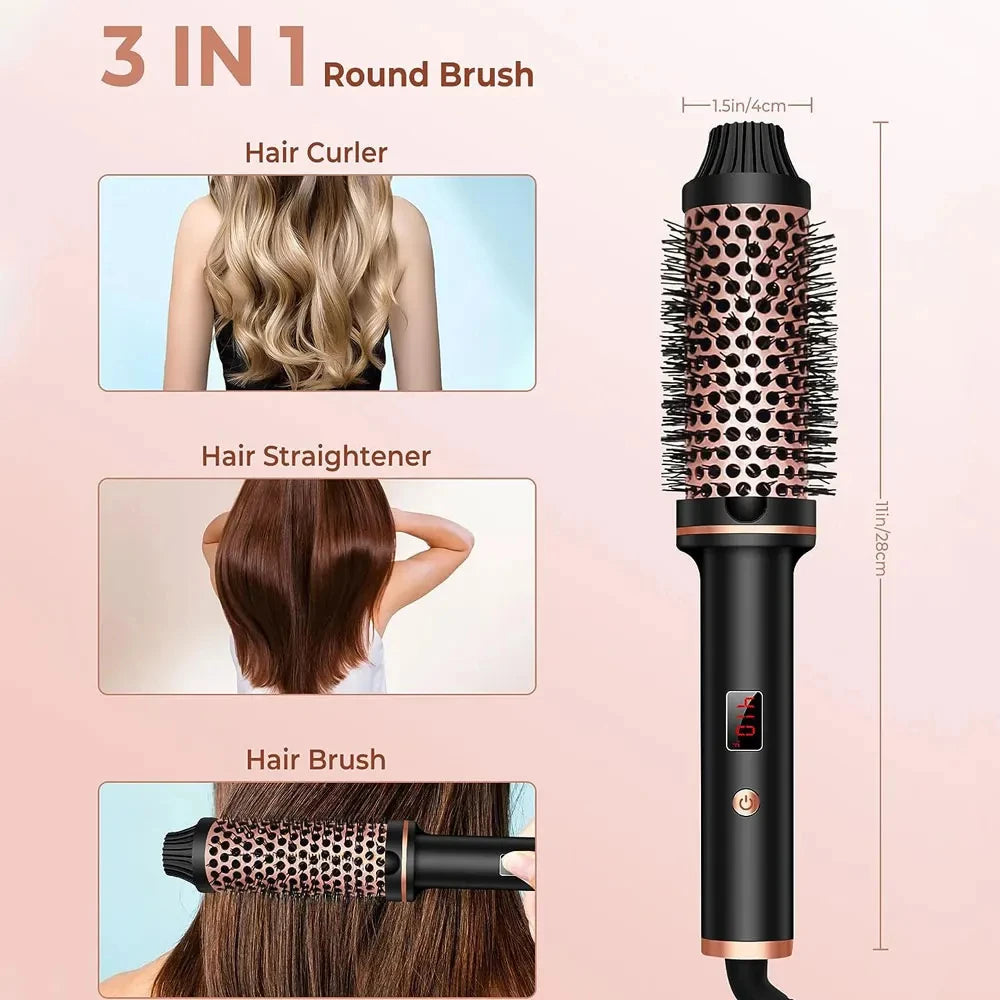 3 In 1 Ionic Heated Hair Styling Brush