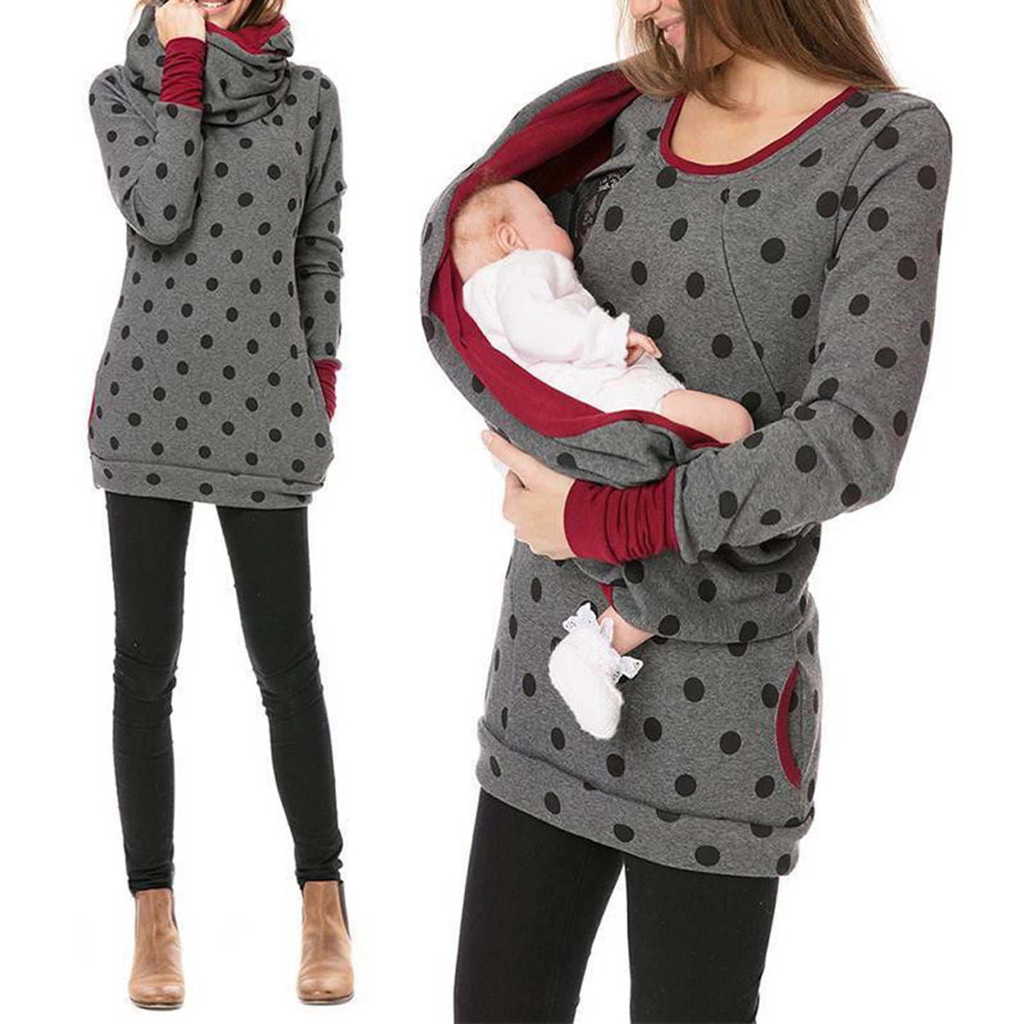 Maternity Nursing Hoodie Sweatshirt