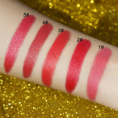 Glitter Lipstick Moisturizing Makeup Velvet Matte Gold Lipstick Waterproof