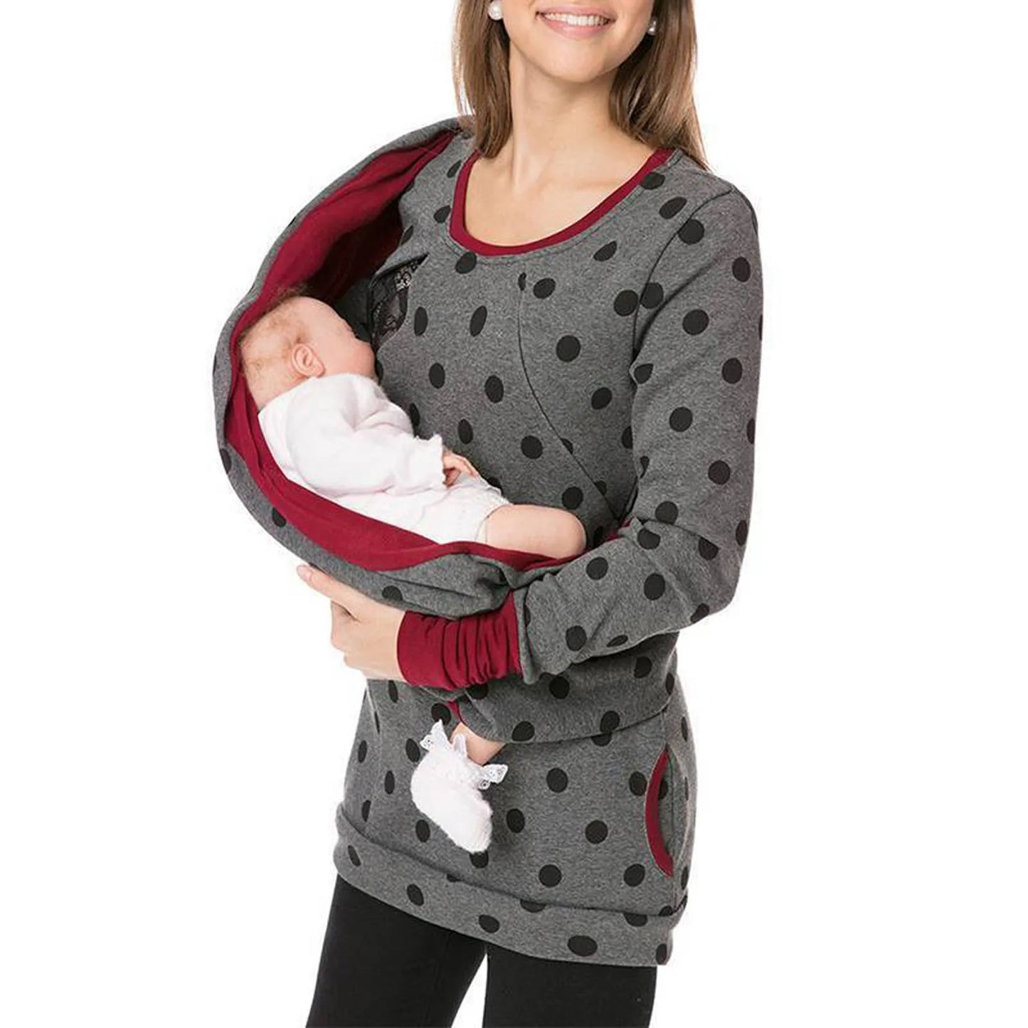 Maternity Nursing Hoodie Sweatshirt