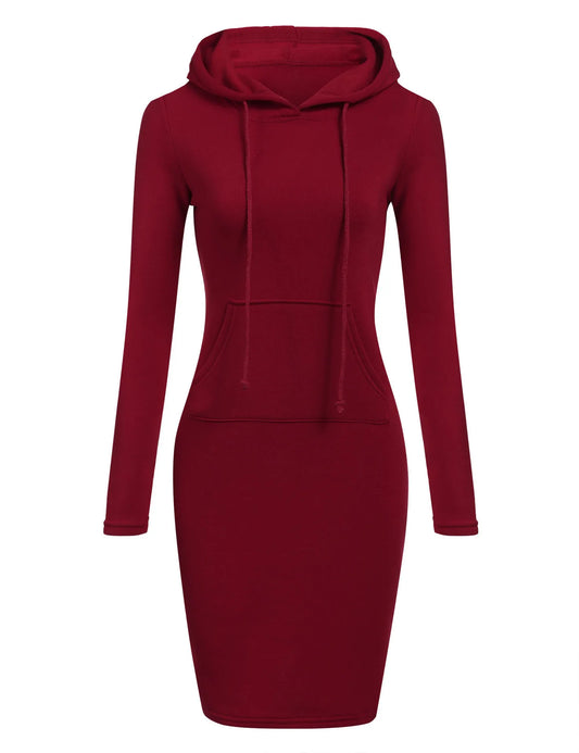 Women Hooded Dress Sweatshirts