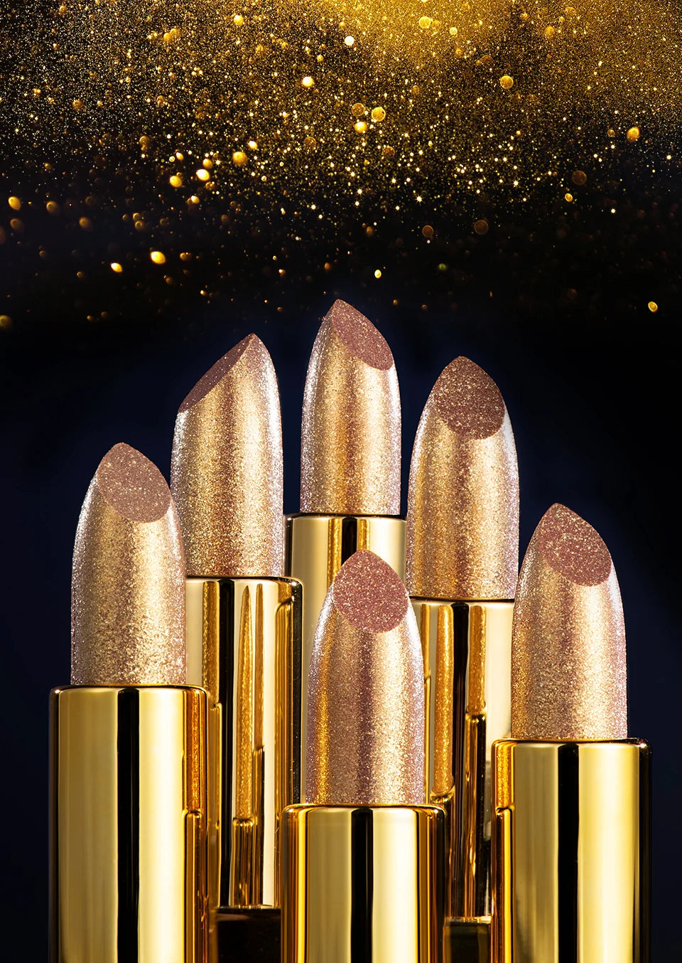 Glitter Lipstick Moisturizing Makeup Velvet Matte Gold Lipstick Waterproof