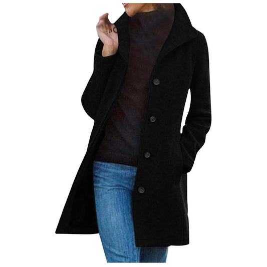 Women Fashion Mid-Length Trench Coats