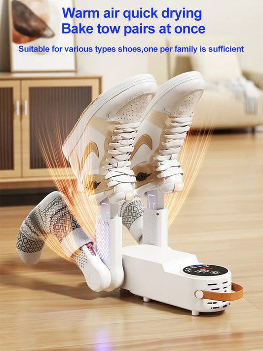 Electric Shoe & Boot Dryer with UV Deodorizer (220V, Fast Drying)