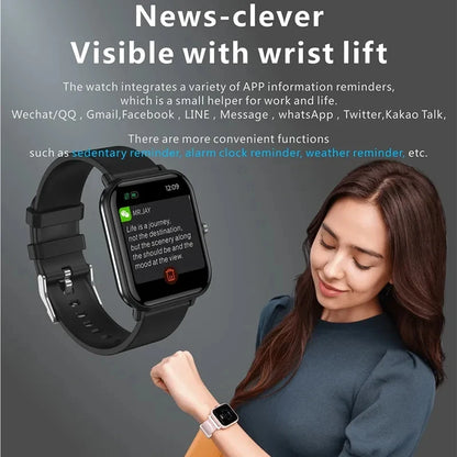 New Q9 Pro Smart Watch Body Temperature Monitor Music Control Sports Waterproof Smart Watch