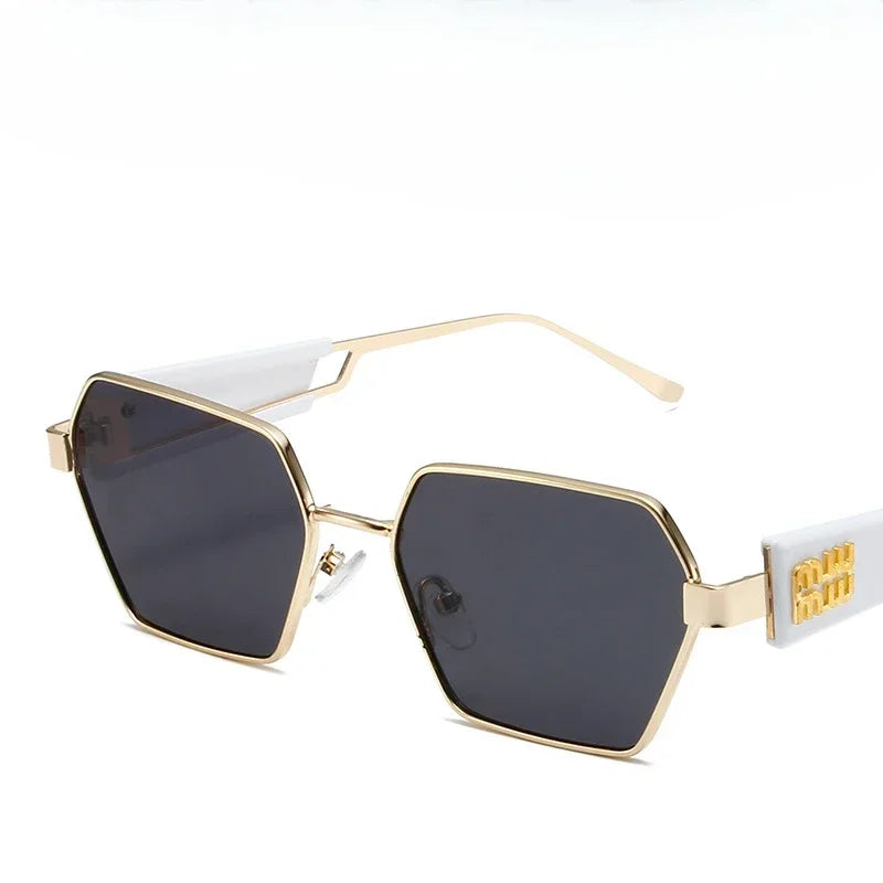 Women Metal Frame Glasses Fashion Brand Designer