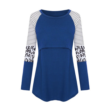Maternity Long Sleeve Nursing  Tops Breastfeeding Blouse