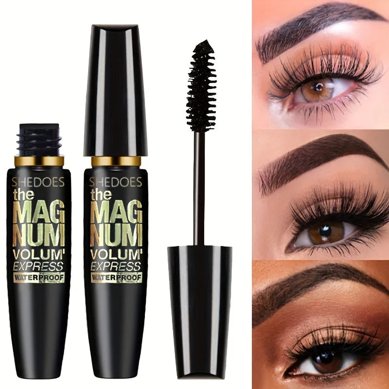 Black Mascara Thickening, Lengthening, Curling, Waterproof Liquid Fiber Mascara