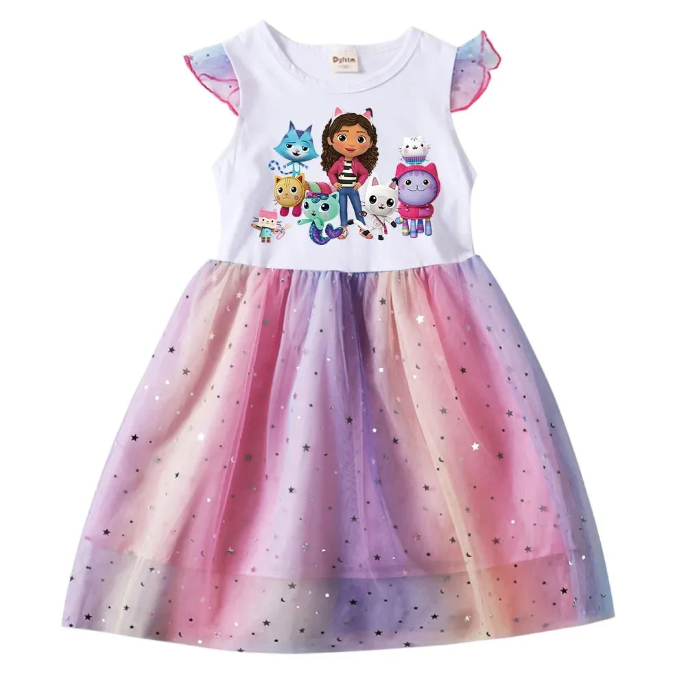 Baby Girls Dress + Headwear For Daily Birthday Gift