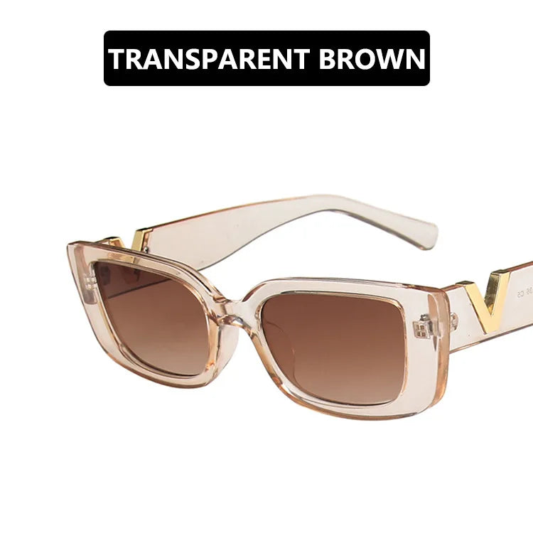 Retro Rectangle Sunglasses Women