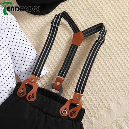 3-24M Infant Baby Boys Gentleman Kids Clothes Sets 3Pcs