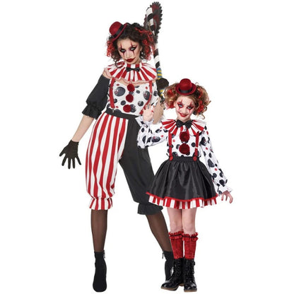 European and American Halloween Clown Costume Performance Costumes Circus Cosplay Party Role Play Clown Suit