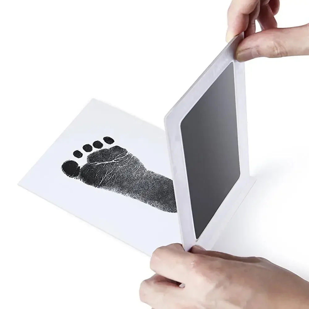 Baby Handprint and Footprint Imprint Kit with Safe Ink Pad