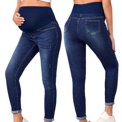 Pregnant Women High Waist Support Belly Jeans