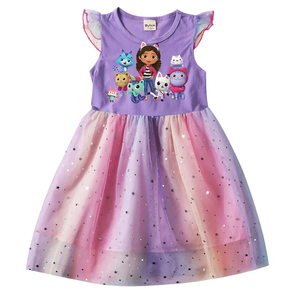 Baby Girls Dress + Headwear For Daily Birthday Gift