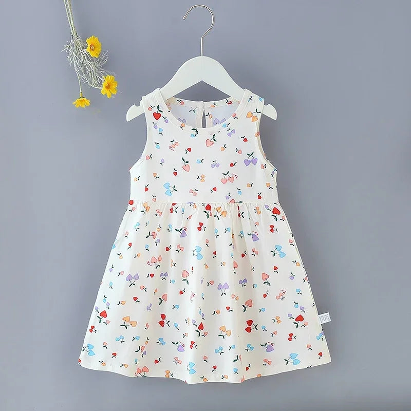 Baby Girls Summer Dress  Cotton  Party Sundress