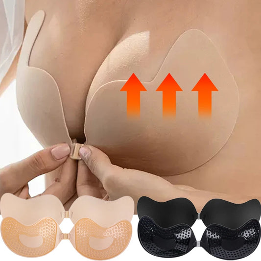 Invisible Push Up Bra for Women Backless Silicone Self-Adhesive Bra Pads