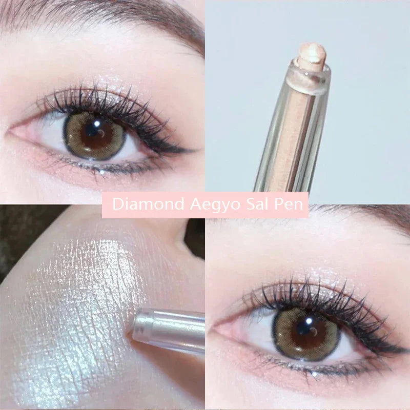 Diamond Silkworm Pen Matte Eyeliner Gel Pen Makeup Eyeshadow Stick