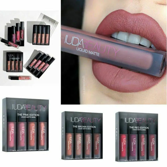 4PCS HUDA Lipsticks