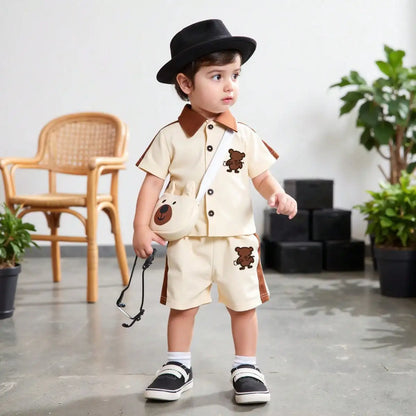 Toddler Bear Print 3-Piece Outfit