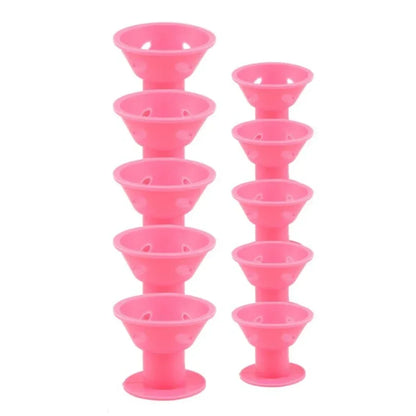 10Pcs/lot Heatless Hair Curlers
